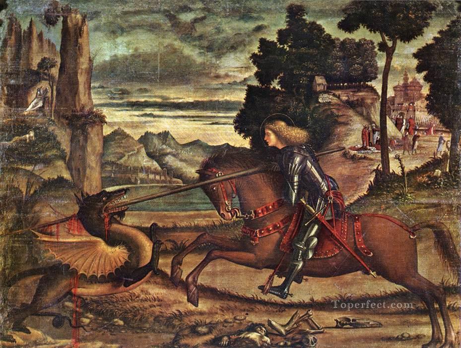聖ジョージとドラゴン 1516 ヴィットーレ カルパッチョ油絵